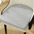 thumbnail image 3 of U-Shaped Chair Cushions for Dining Chairs - 16" Woven Fabric Seat Pads with Removable -Resistant Backing - Comfortable Foam Kitchen Chair Pads, 3 of 7