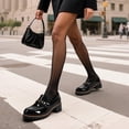thumbnail image 3 of Zapatos DREAM PAIRS Mocasines Chunky Plataforma Negro 8.5, 3 of 7
