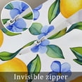 thumbnail image 7 of Yellow Lemon Throw Pillow Cover 12 x 20 Inch Decorative Pillow Cover Blue Flower Botanical Blossom Motif Spring Lumbar Pillowcase Seasonal Rectangle Cushion Case for Couch Sofa Bed Living Room, 7 of 7