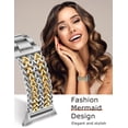 thumbnail image 7 of Wearlizer Metal Band Compatible with Samsung Galaxy Watch 9/8 40mm 44mm & Watch 8 Classic 46mm, Stainless Steel Chain Bracelet Band for Women, Dressy No Gap Adjustable Link Strap, 7 of 7
