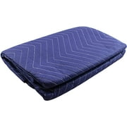 Moving Storage Packing Blanket - Super Size 40" x 72" Professional Quilted Shipping Movers Furniture Pad (Blue)