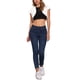 thumbnail image 2 of Cárdigan de mezclilla casual para mujer Inspire Chic, con mangas cortas, chaqueta de jean, color blanco, talla M, 2 of 6
