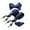1-blue, variant on HISDERN Big and Tall Mens Suspenders Gift Set with Bowtie Handkerchief Elastic Y Type 6 Clips Braces