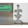 thumbnail image 4 of Comfify Door Stop, Cast Iron, Fleur-De-Lis Design, Felt Bottom, White Finish, 4 of 7