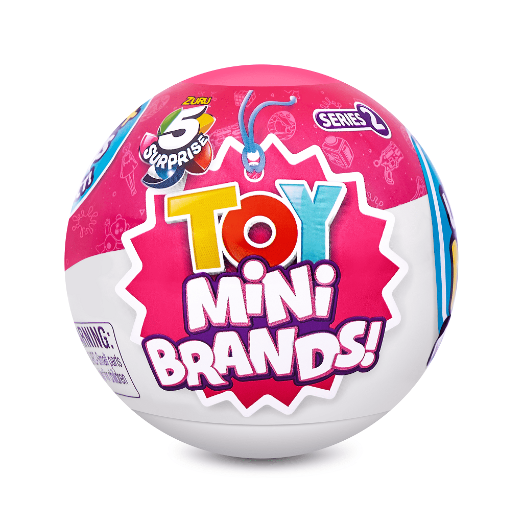 5 Surprise toy Mini Brands Assortment  in Hands this is for 1 ball 