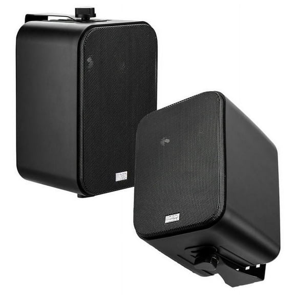 4” 3-Way Compact Outdoor Patio Speaker Pair 80W, IP54 Rated, AP450 (Black)