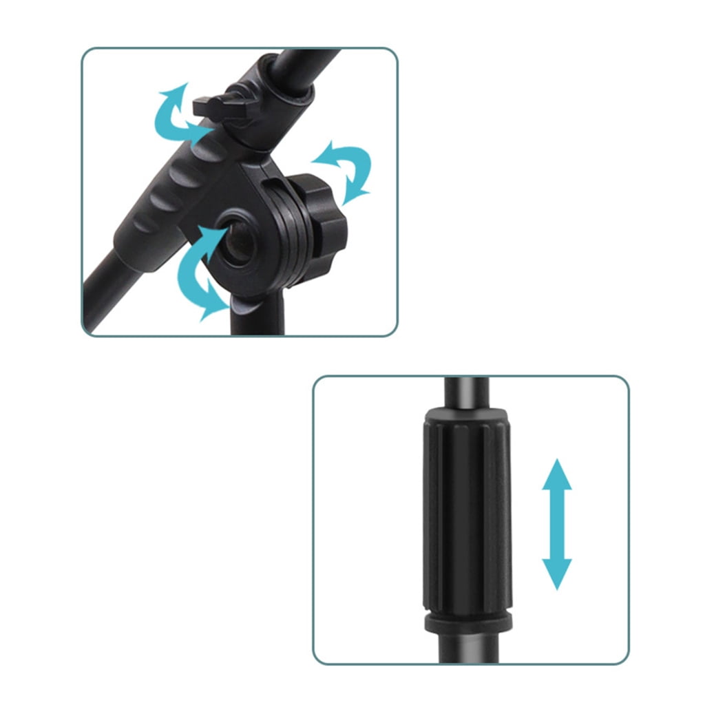 Professional Studio Mic Stand Holder With Convertible Boom Arm For Karaoke Streaming And Public Speaking