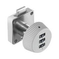 thumbnail image 4 of Abbracc 3 Digital Code Combination Cam Lock Keyless Digital Lock for Cabinet Drawer Safe GrayInclined 41x41mm, 4 of 9