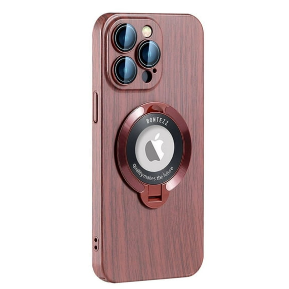 iPhone 15 Pro Max / 15 Ultra Case with Lens Protector Magnetic Kickstand Slim Shockproof Fashion Case-Red