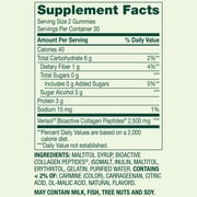 Spring Valley Zero Sugar Collagen Peptides 2500mg Gummy, 60 Count
