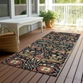 thumbnail image 6 of Addison Rugs Chantille Indoor/Outdoor Transitional Global Black Washable Runner Rug, 2'3" x 7'6", 6 of 6