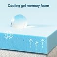 thumbnail image 4 of Zinus 2" Green Tea Cooling Gel Memory Foam Mattress Topper, Twin-XL, 4 of 15