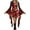 2#Red, variant on Womens Casual Dresses Round Neck Christmas All-Over Print Long Sleeve Asymmetric Hem Midi-Length Dresses
