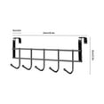 thumbnail image 3 of Clearance Hooks under $5,Hooks Over The Door Hooks Bathroom Hanger Clothes Towel Storage Holder Silver, 3 of 8