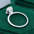 thumbnail image 4 of Silvago Jewel 1.9 Ct VVS1/D Oval Cut Lab Created Simulated Diamond Ring - Silver 14k White Gold Over Rings for Her - Solo Stone Wedding Diamond Ring for Women's -Solitaire Diamond Ring for Women's, 4 of 8