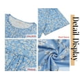 thumbnail image 6 of Fantaslook Blouses for Women Pleated Short Sleeve Tunic Tops Dressy Casual Summer Shirts, 6 of 9
