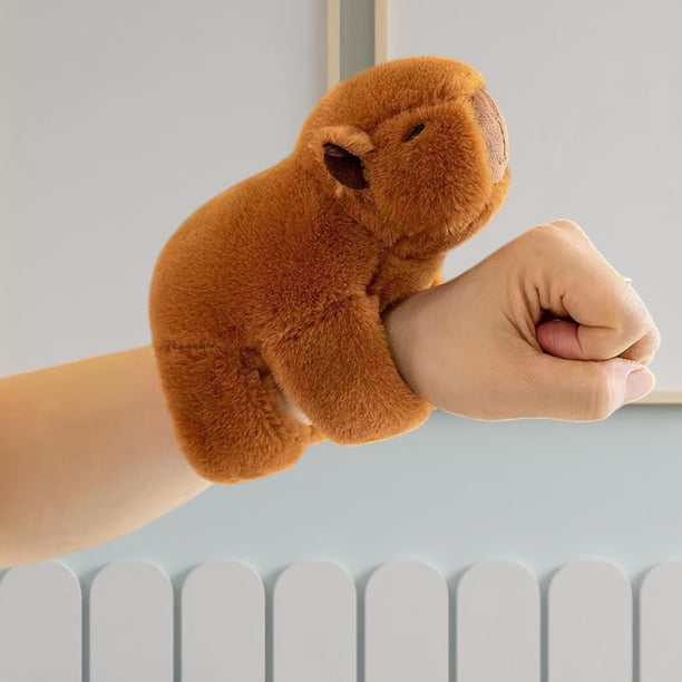 Pulsera de con forma de animal, muñeco de simulación, regalo de San Valentín para niños, pulsera de , juguete de peluche de Marrón oscuro