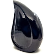 5MOONSUN5s Galaxy Teardrop Urns for Human Ashes, Funeral Cremation Urn with Velvet Bag, Keepsake Urn for Adults, for Your Loved Ones Blue Star Sky Display Urn Capacity (60 Cubic Inches) one Side 6