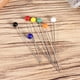 thumbnail image 2 of OUNONA 250 unids Pasadores de Cabeza de Cristal Multicolor Pin de Costura para DIY Artesanía de Costura 4mm Cabeza y 34mm Pin, 2 of 8