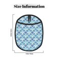 thumbnail image 3 of Pofeuu Blue Fish Scale Texture Print Silicone Pot Mat Mitten With Hanging Loop Heat Resistant Oven Mitts Non-Slip Bbq Baking Smoking Potholders, 3 of 7