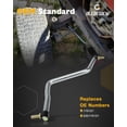 thumbnail image 3 of Steering Drag Link, Compatible with Craftsman LT2000/Husqvarna/Poulan/Roper/Weed Eater Lawn Mowers, Riding Lawnmower Control Arm, Draglink Bar w/Adjustable Tie Rod End, Replace#175121, 532175121, 3 of 6
