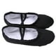 thumbnail image 3 of Zapatillas clásicas de ballet de lona para niña y mujer, con suela dividida, para bailar y yoga, talla 32 (negras), 3 of 5