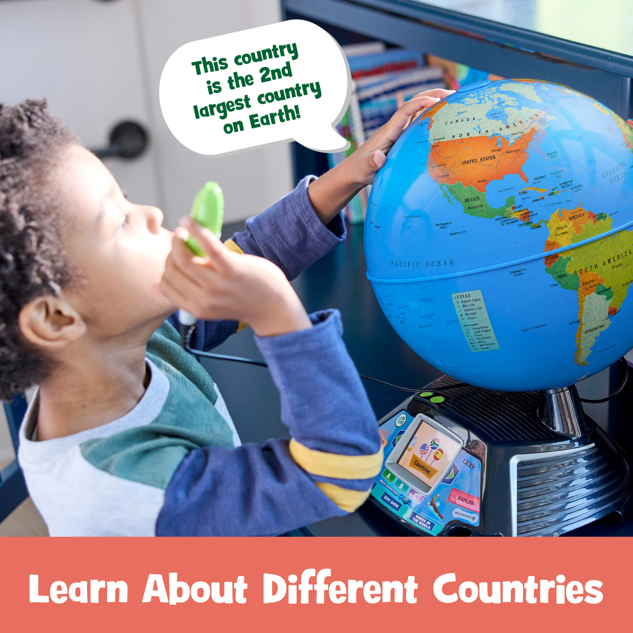 LeapFrog Magic Adventures Globe 10" Interactive Learning photo 8
