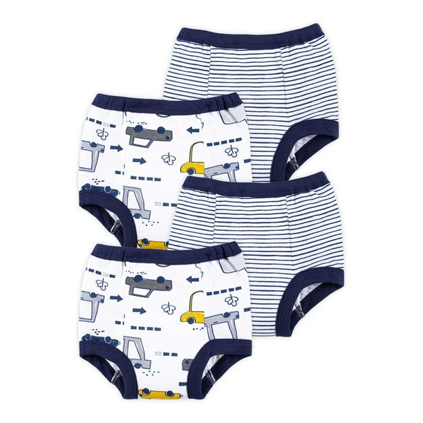 Little Star Toddler Boy 4 Pk Reusable Washable Training Pants, Size 12