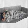 thumbnail image 5 of Clouds Soft Flannel Fleece Throw Blanket, Abstract Repetitive Sky Elements Soft Tones Simplistic Illustration, Cozy Plush for Indoor and Outdoor Use, 50" x 60", Charcoal Grey Off White, by Ambesonne, 5 of 5