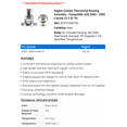 thumbnail image 2 of Engine Coolant Thermostat Housing Assembly - Compatible with 2000 - 2005 Lincoln LS 3.0L V6 2001 2002 2003 2004, 2 of 2