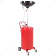 thumbnail image 2 of Ourlova Portable Fee Oil Drain 18 Gallon Waste Oil Container for Steel Oil Change Pan with Brake Wheels Liquid Level Indicator Tube Oil Cart for Oil Drain Funnel Drain, 2 of 8
