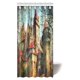 thumbnail image 1 of Cortina de Ducha ABPHQTO Decoración Medieval Gótica 90x180 cm, 1 of 2