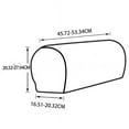 thumbnail image 2 of 4pcs Removable Arm Chair Protector Armchair Covers Armrest Stretch for Sofa Couch Ivory White, 2 of 6