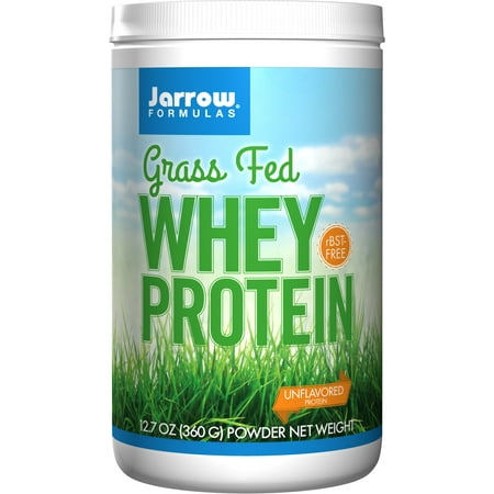 Jarrow Formulas Whey Protein Grass Fed, Sports Nutrition, Unflavored, 360