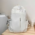 thumbnail image 2 of School Backpack Large Capacity Casual Korean Style Solid Color for Men Women Students Fashionable Couple Daypack for College Travel, 2 of 4