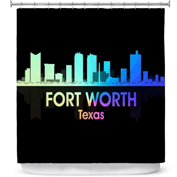 Shower Curtains 70" x 73" from DiaNoche Designs by Angelina Vick - City V Fort Worth Texas