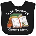 thumbnail image 3 of Inktastic Future Bookworm Like My Mom Boys or Girls Baby Bib, 3 of 4