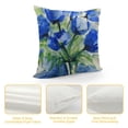 thumbnail image 4 of Nawypu  Blue Tropical Tulip Throw Pillow Covers,Nature Tulip Decorative Pillow Covers Digital Printing Blended Fabric for Couch Sofa Bed Invisible Zipper, 4 of 5