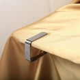 thumbnail image 3 of Stainless Steel Desk Cloth Cover Silver Tablecloth Clamps, 3 of 5