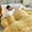 Yellow, variant on LmnLft Double Layer Lambskin Quilt, Thickened Winter Velvet Comforter, Soft Warm Bedding Blanket with Fluffy Plush Fabric for Home and All Seasons