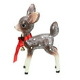 thumbnail image 2 of 9.75" Brown and White Spotted Glitter Reindeer Table Top Christmas Decoration, 2 of 4