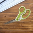 thumbnail image 5 of Westcott 8" Carbo Titanium Dressmakers Scissors, Bent, Adjustable Glide, Green and White, for Sewing or Office, 1-Count, 5 of 12