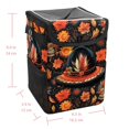 thumbnail image 5 of Thanksgiving Hat Foldable Car Trash Can with Lid, Leak-Proof Mini Trash Can, Hanging Storage Bag for Car, 5 of 6