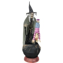 Seasonal Visions Animated Stew Brewing Witch Halloween Decoration - 80 in