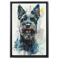 thumbnail image 2 of Scottish Terrier Canvas Wall Art, Modern Cute Colorful Scottish Terrier Canvas Dog Art Pictures Wall Decor for Kids Bedroom Decoration Unframed 8x12 inches, 2 of 5
