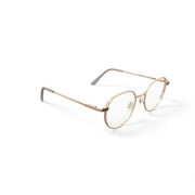 Walmart Women's MV026 Marissa Round Prescription Eyeglasses with Case, Gold