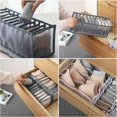 thumbnail image 5 of Jinsinto 6 Pcs Underwear Drawer Organizer Foldable Storage Box Large Capacity Drawer Storage Box for Storing Underwear, Socks, Bras, 5 of 5