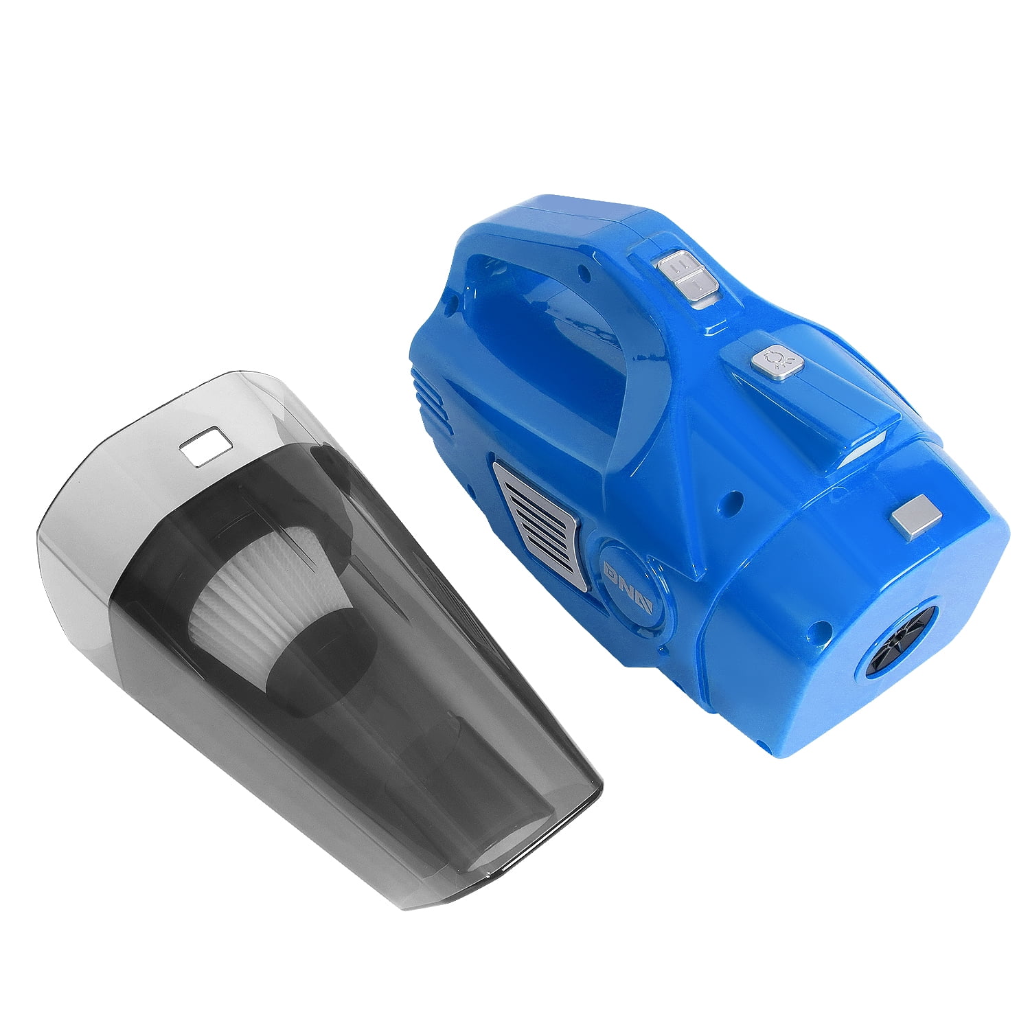 DNA Motoring WMT-TOOLS-00183 12V, 70W, 2 IN 1 Portable Handheld Car Mini Corded Vacuum Cleaner, Blue