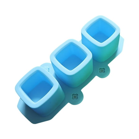 

3 Even Silicone Square Ice Glass Cocktail Silicone Ice Cubes Tasteless Succulent Flower Pot Plaster Mold