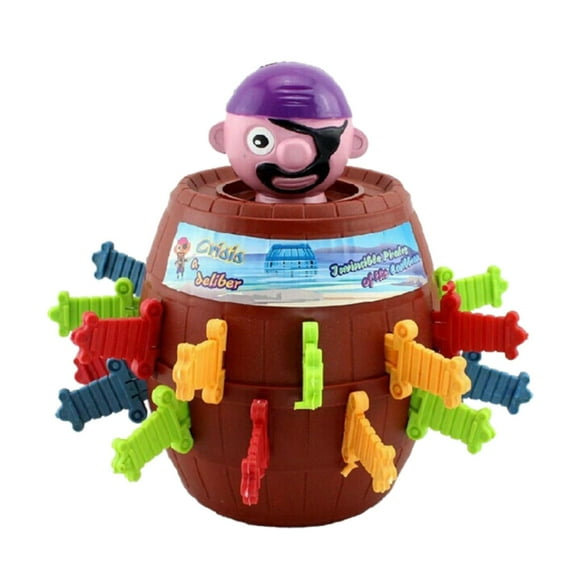 FAROOT Kids Funny Lucky Stab Pop Up Toy Gadget Pirate Barrel Game Toy